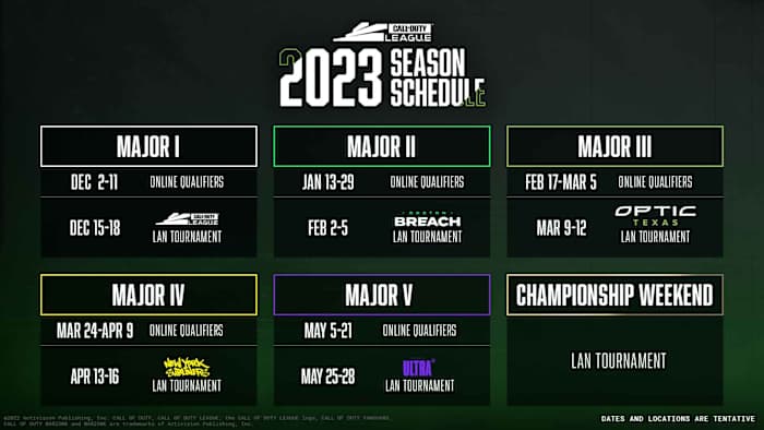 2023 Season Schedule